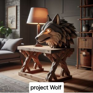 Project Wolf 울프 원목 조각품~!