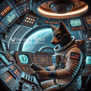 Wolf communicates with Earth in space