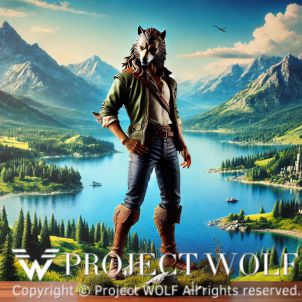 project WOLF/  stood amidst a beautiful landscape