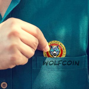 Wolfcoin hand holding image series 1