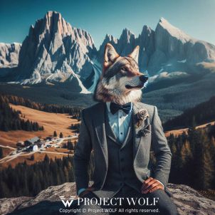 Project Wolf/ Wolf Traveling in the Andes Mountains