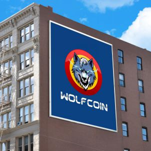 울프코인 외부홍보물 WOLFCOIN OUDOOR SIGNAGE