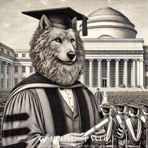 project WOLF/wearing a doctoral gown