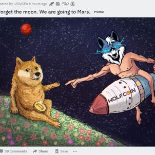 [wolfcoin] Forget the moon. We are going to Mars.