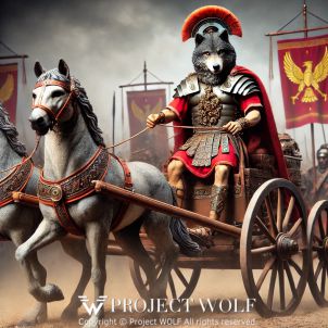 project WOLF/rides a Roman chariot