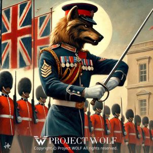 Project Wolf / leading the ceremonial parade