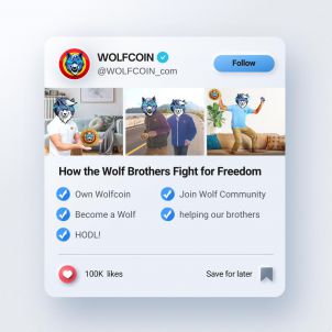 Wolf brothers fighting for freedom, Wolfcoin