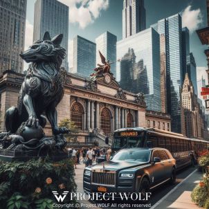 Project wolf / Wolf Statues in New York, U.S.A