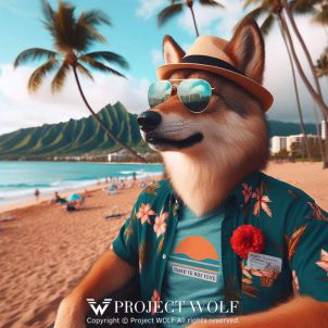 Project Wolf/ Wolf Charging On Vacation In Hawaii