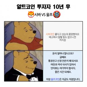 알트투자자의 10년 후 : SHIBA 시바 vs 울프 WOLF