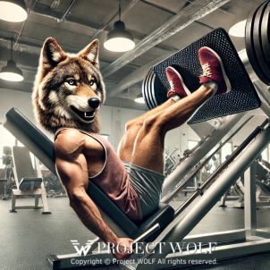 project WOLF/showing off his muscles