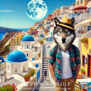 project WOLF/strolling through Santorini