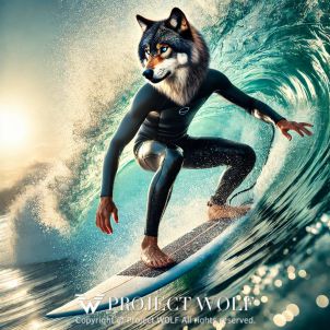 project WOLF/enjoying surfing in the ocean