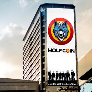 울프코인 외부홍보물 WOLFCOIN OUDOOR SIGNAGE