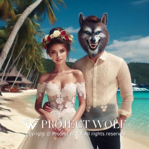 Project Wolf / A Filipino woman and Wolf together