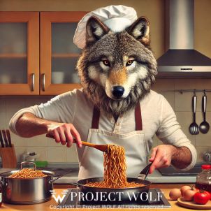 project WOLF/showcasing his cooking skills