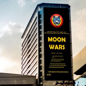 울프코인 문워즈 외부홍보물 WOLFCOIN MOONWARS OUDOOR SIGNAGE