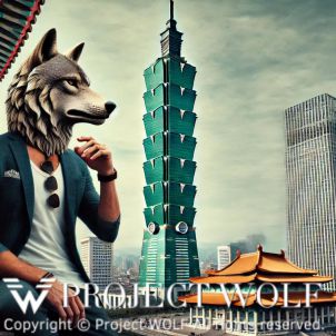 project WOLF/sitting calmly in front of Taipei 101